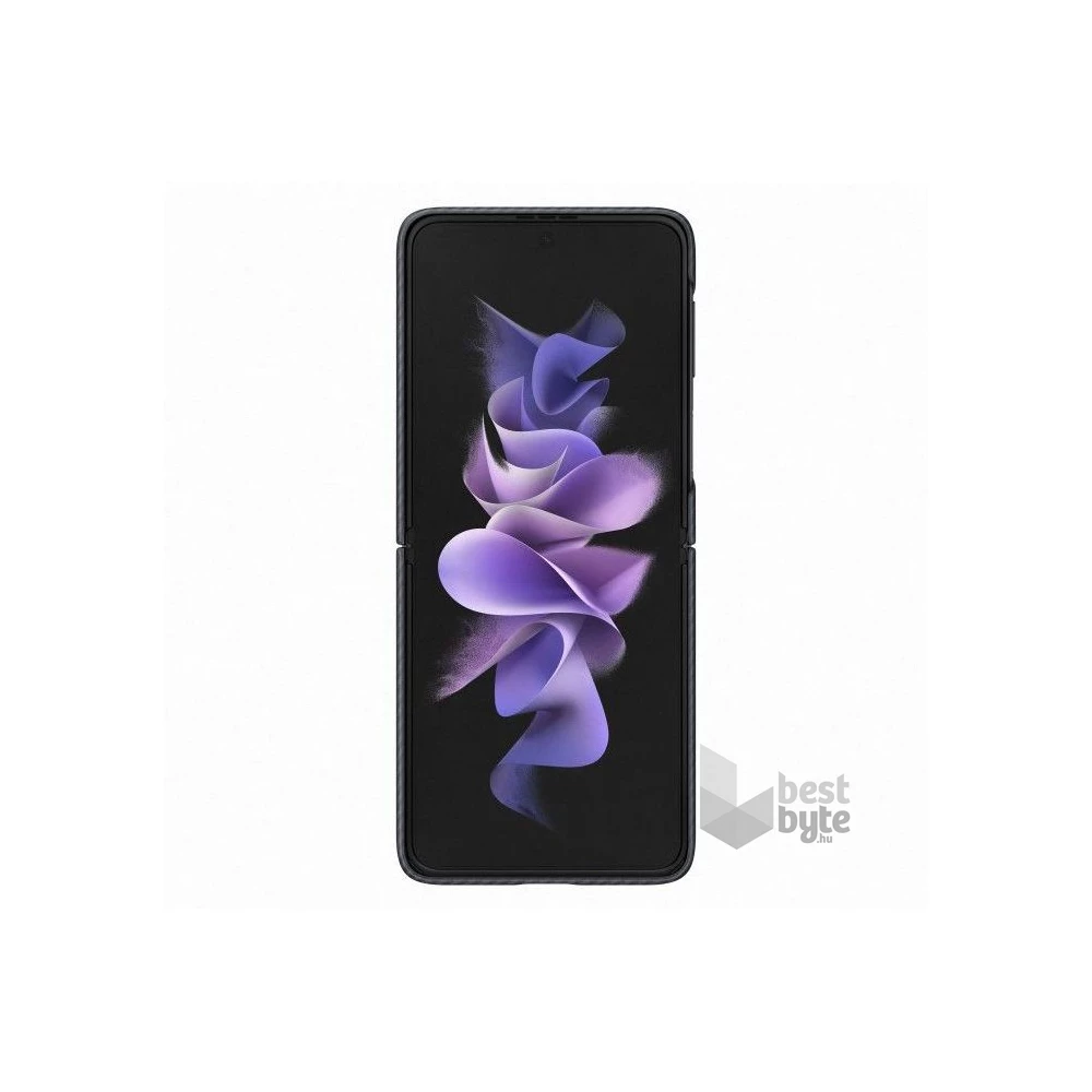 Samsung OSAM-EF-XF711SBEG Galaxy Z Flip 3 aramid stand fekete védőtok