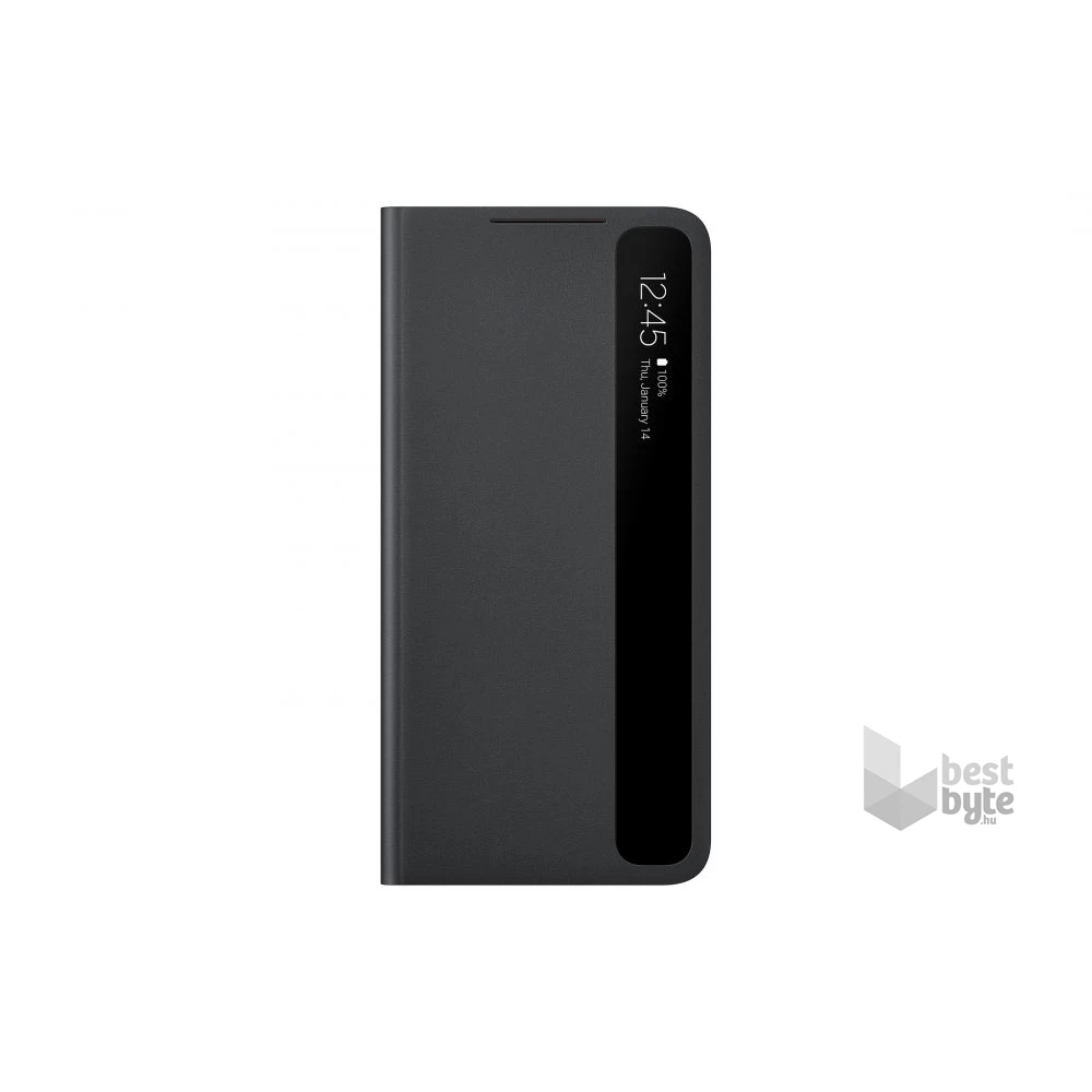 Samsung OSAM-EF-ZG996CBEG Galaxy S21 Plus Smart clear view fekete oldalra nyíló tok