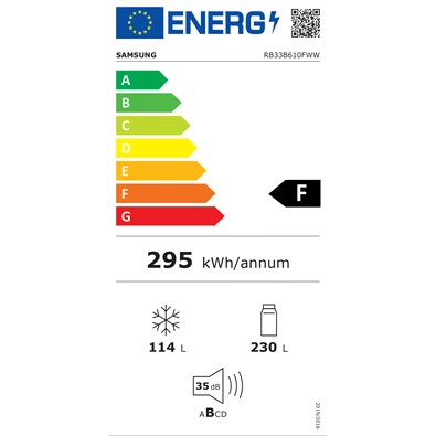 Samsung RB33B610FWW/EF alulfagyasztós hűtőszekrény