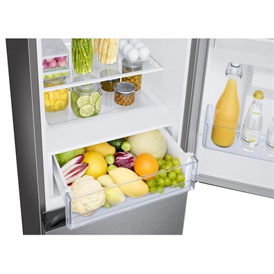 Samsung RB34C632DSA/EF inox, alulfagyasztós, Hűtő:227L, Fagyasztó:114L, hűtőszekrény (Újszerű)