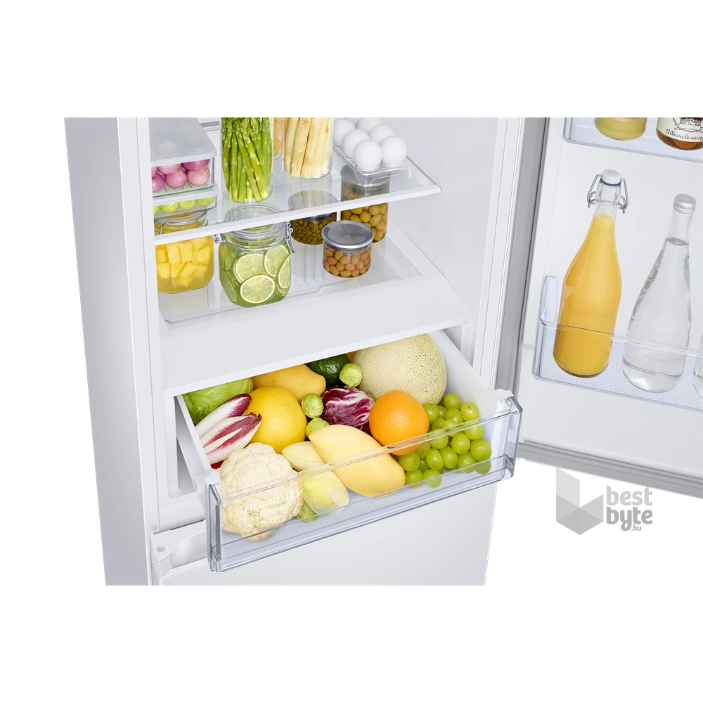 Samsung RB34C670DWW/EF fehér, alulfagyasztós, Hűtő:230L, Fagyasztó:114L, hűtőszekrény