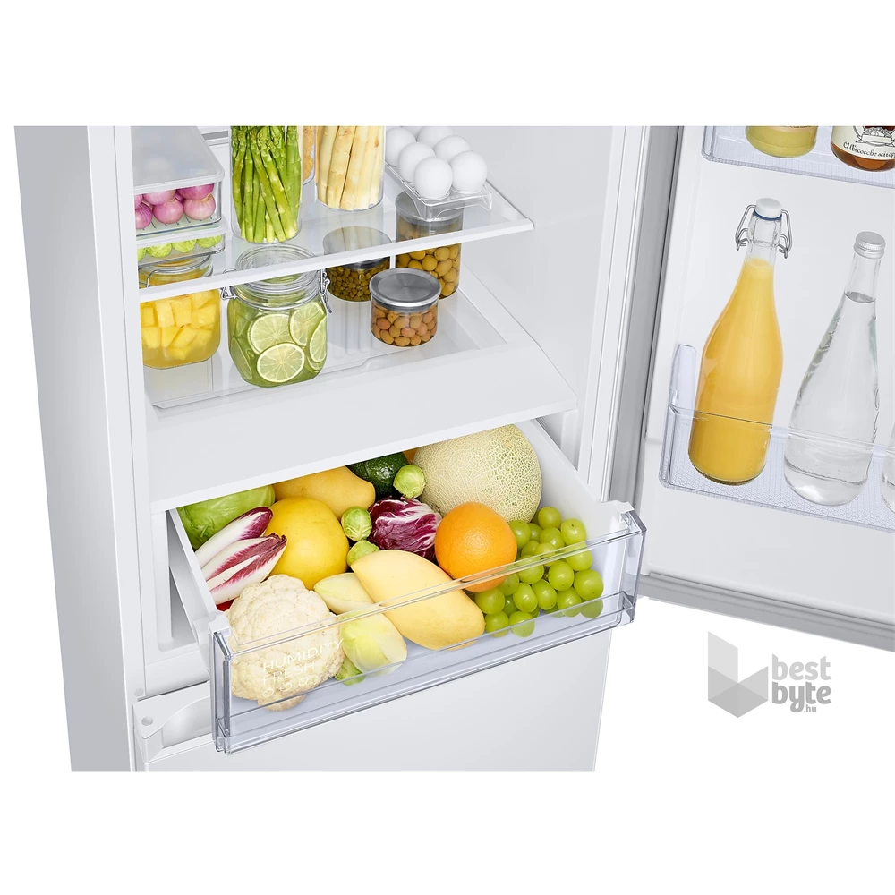 Samsung RB34C670DWW/EF fehér, alulfagyasztós, Hűtő:230L, Fagyasztó:114L, hűtőszekrény