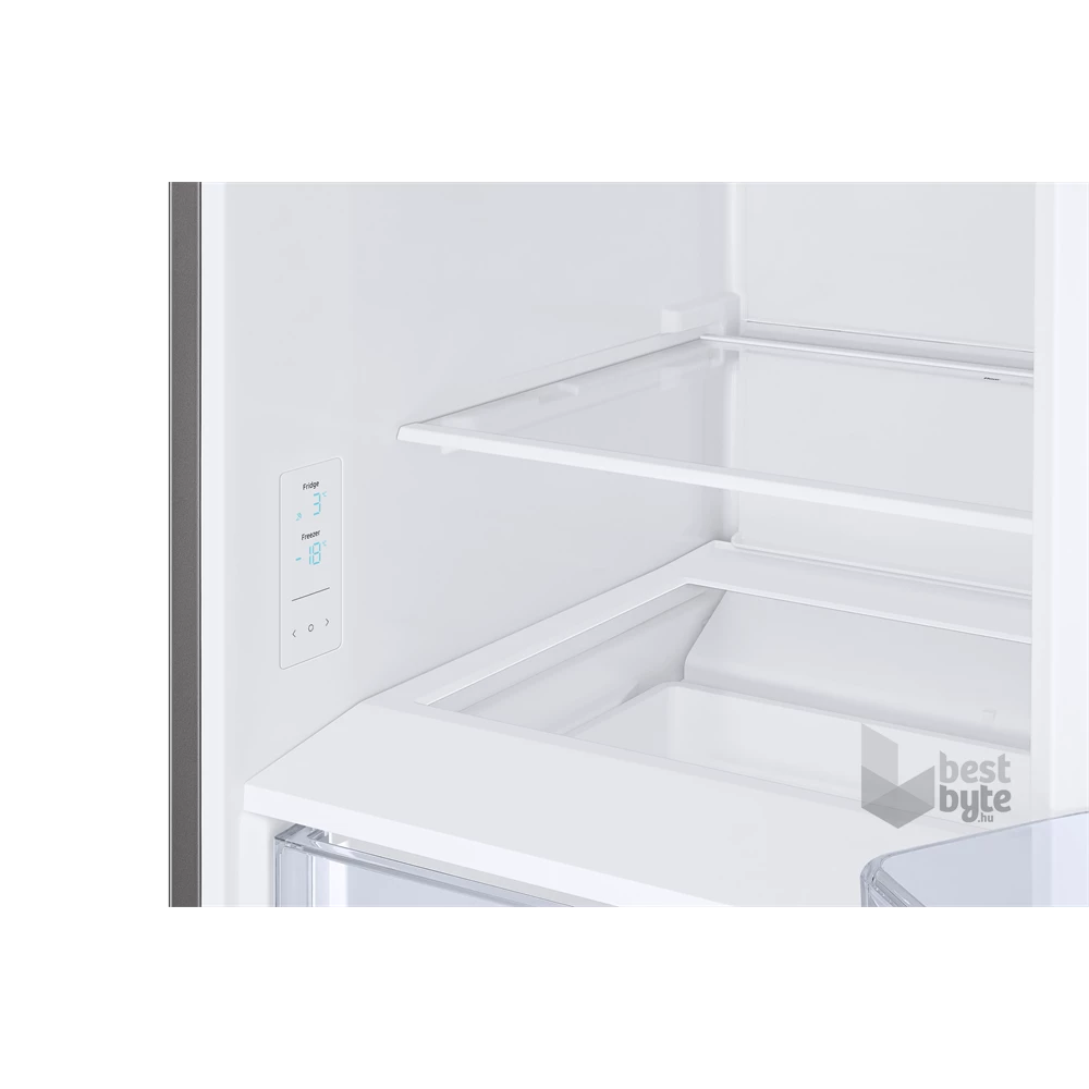 Samsung RB34T600CSA/EF fémszürke, alulfagyasztós, Hűtő:230L, Fagyasztó:114L, hűtőszekrény