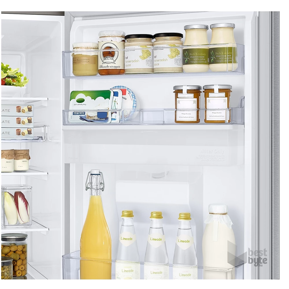 Samsung RB34T632DSA/EF ezüst, alulfagyasztós, Hűtő:227L, Fagyasztó:114L, No frost hűtőszekrény