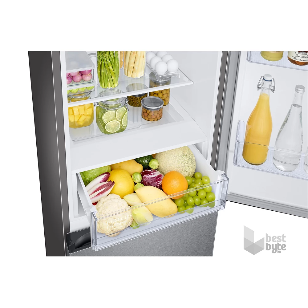 Samsung RB34T670DSA/EF titánszürke, alulfagyasztós, Hűtő:230L, Fagyasztó:114L, No frost hűtőszekrény