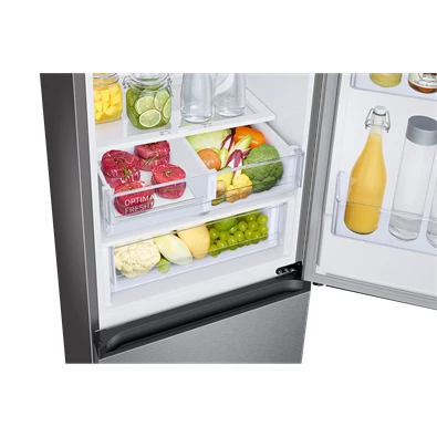 Samsung RB34T675DSA/EF fémszürke, alulfagyasztós, Hűtő:230L, Fagyasztó:114L, hűtőszekrény