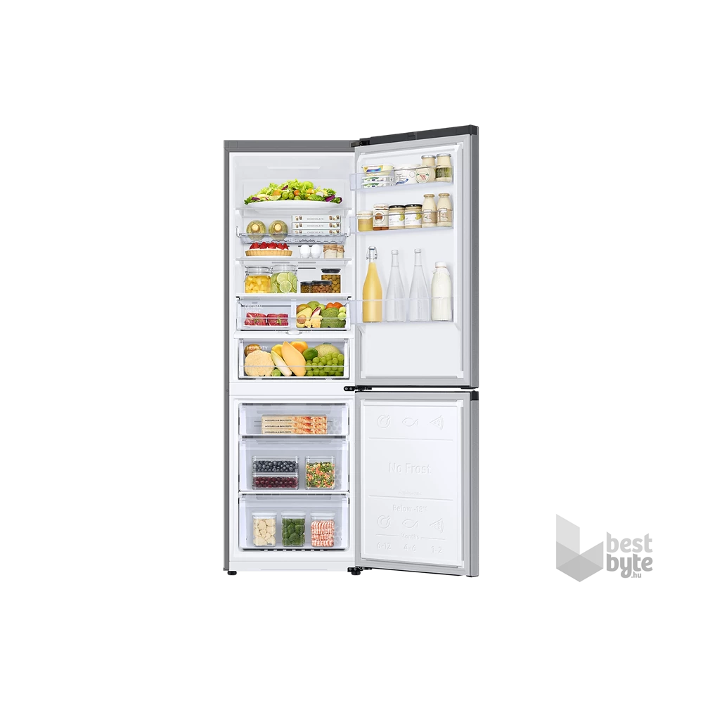 Samsung RB34T675DSA/EF fémszürke, alulfagyasztós, Hűtő:230L, Fagyasztó:114L, hűtőszekrény