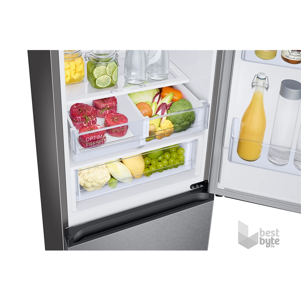 Samsung RB34T675DSA/EF fémszürke, alulfagyasztós, Hűtő:230L, Fagyasztó:114L, hűtőszekrény