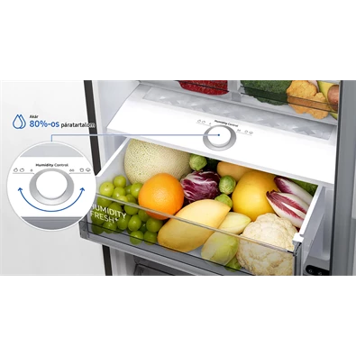 Samsung RB38A6B1DCE/EF krém, alulfagyasztós, Hűtő:276L, Fagyasztó:114L, No frost hűtőszekrény