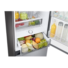 Samsung RB38A7B6AS9/EF inox, alulfagyasztós, Hűtő:273L, Fagyasztó:114L, Twin Cooling Plus hűtőszekrény