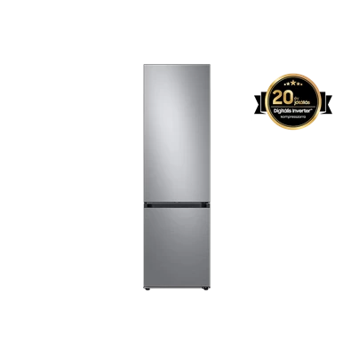 Samsung RB38A7B6AS9/EF inox, alulfagyasztós, Hűtő:273L, Fagyasztó:114L, Twin Cooling Plus hűtőszekrény