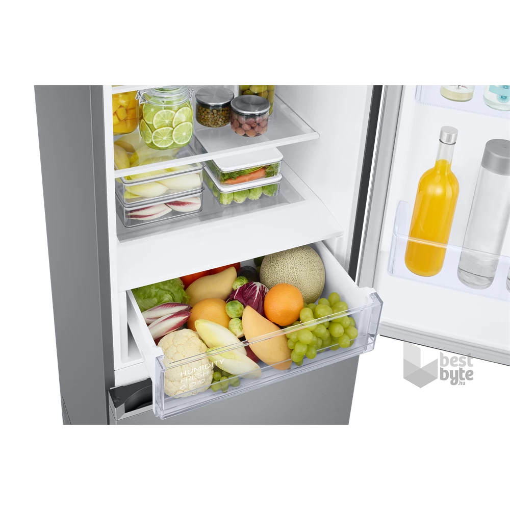 Samsung RB38C600CS9/EF inox, alulfagyasztós, Hűtő:276L, Fagyasztó:114L, hűtőszekrény
