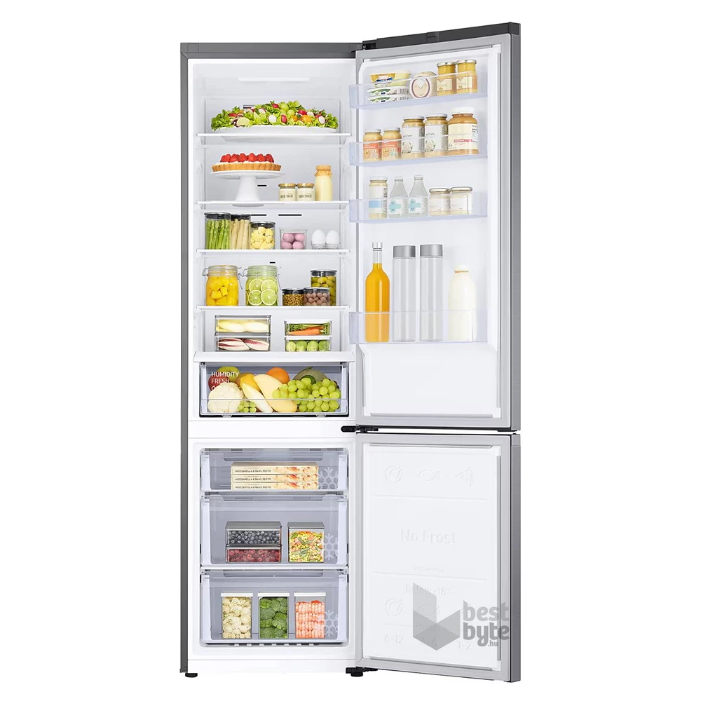 Samsung RB38C600CS9/EF inox, alulfagyasztós, Hűtő:276L, Fagyasztó:114L, hűtőszekrény