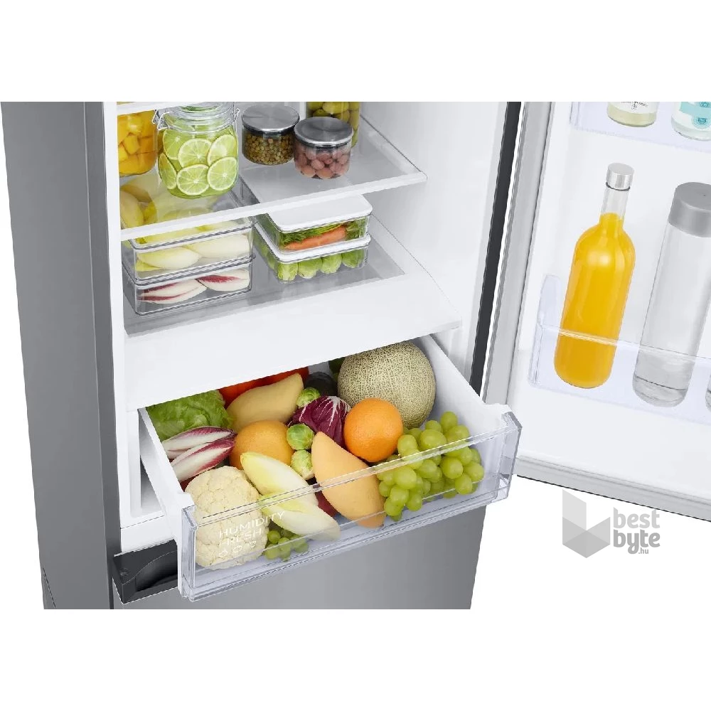 Samsung RB38C600ESA/EF inox, alulfagyasztós, Hűtő:276L, Fagyasztó:114L, hűtőszekrény