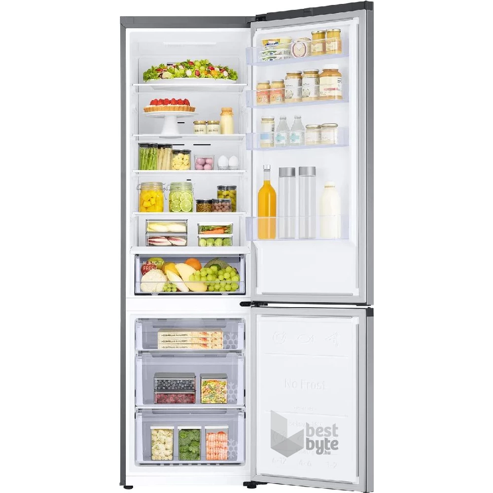 Samsung RB38C600ESA/EF inox, alulfagyasztós, Hűtő:276L, Fagyasztó:114L, hűtőszekrény
