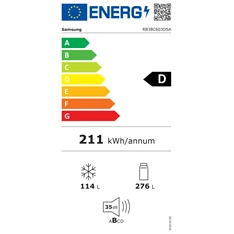 Samsung RB38C603DSA/EF inox alulfagyasztós hűtőszekrény