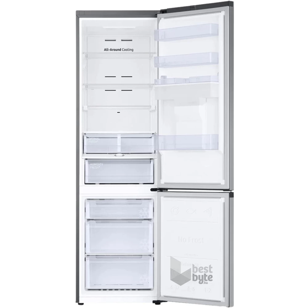 Samsung RB38C634DSA/EF grafit, alulfagyasztós, Hűtő:272L, Fagyasztó:114L, hűtőszekrény
