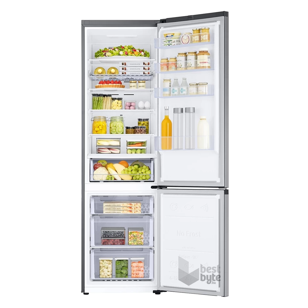 Samsung RB38C672CSA/EF grafit, alulfagyasztós, Hűtő:276L, Fagyasztó:114L, hűtőszekrény
