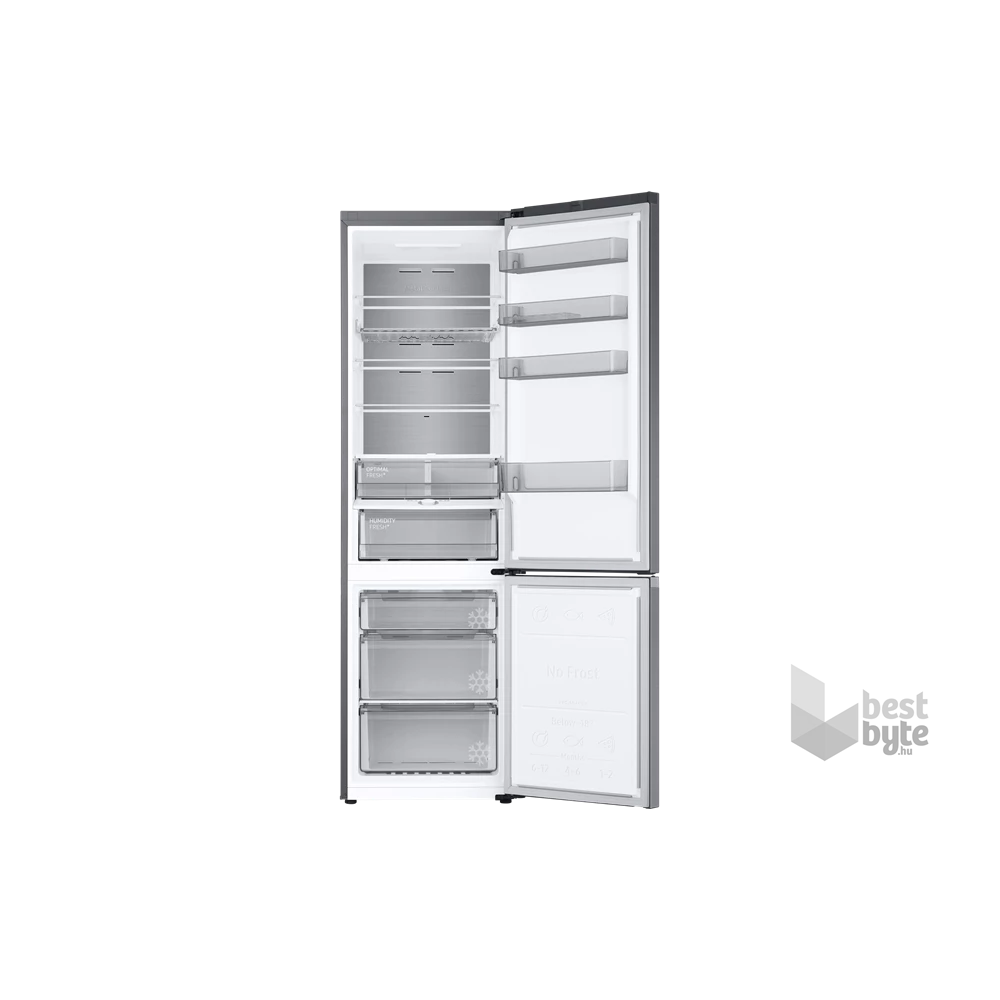 Samsung RB38C775CSR/EF inox, alulfagyasztós, Hűtő:276L, Fagyasztó:114L, No frost hűtőszekrény