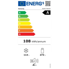 Samsung RB38C7B6AS9/EF inox alulfagyasztós hűtőszekrény