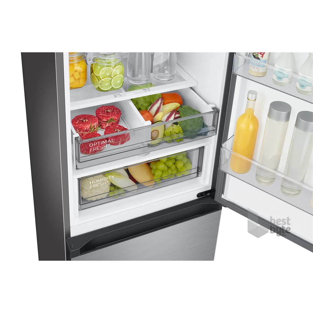 Samsung RB38C7B6CS9/EF inox, alulfagyasztós, Hűtő:276L, Fagyasztó:114L, hűtőszekrény