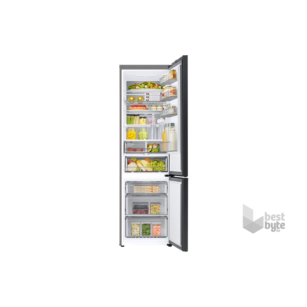 Samsung RB38C7B6CS9/EF inox, alulfagyasztós, Hűtő:276L, Fagyasztó:114L, hűtőszekrény