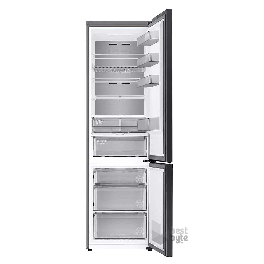 Samsung RB38C7B6DB1/EF fekete, alulfagyasztós, Hűtő:276L, Fagyasztó:114L, hűtőszekrény (Újszerű)