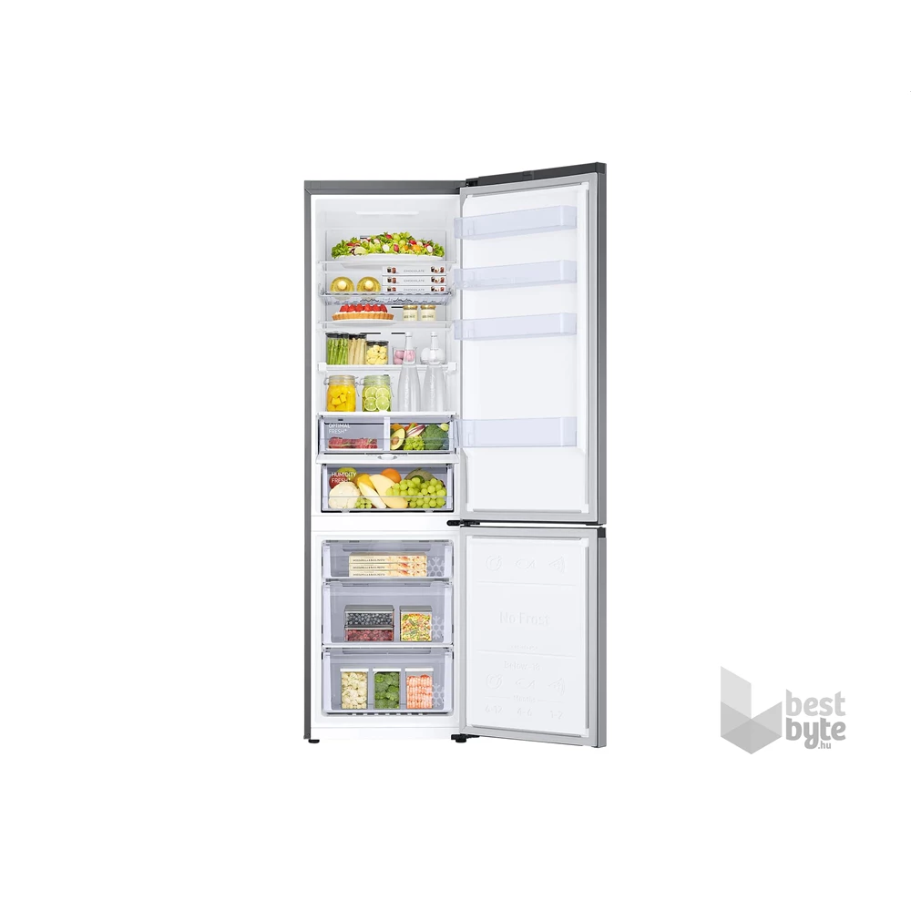 Samsung RB38T676CS9/EF ezüst, alulfagyasztós, Hűtő:276L, Fagyasztó:114L, hűtőszekrény