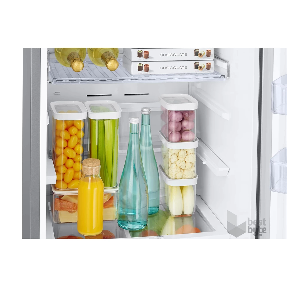 Samsung RB38T676CS9/EF ezüst, alulfagyasztós, Hűtő:276L, Fagyasztó:114L, hűtőszekrény