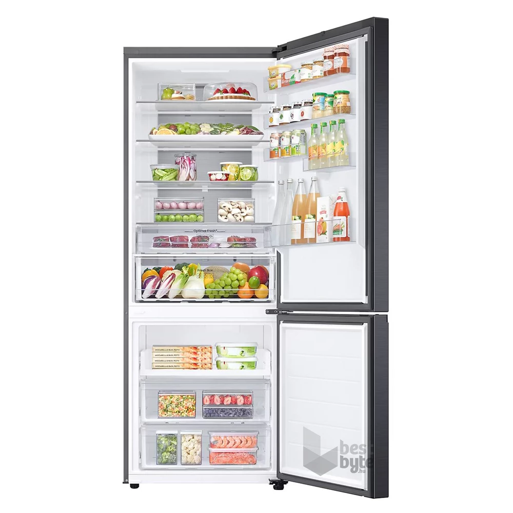 Samsung RB53DG703DB1EO fekete, alulfagyasztós, Hűtő:370L, Fagyasztó:168L, hűtőszekrény