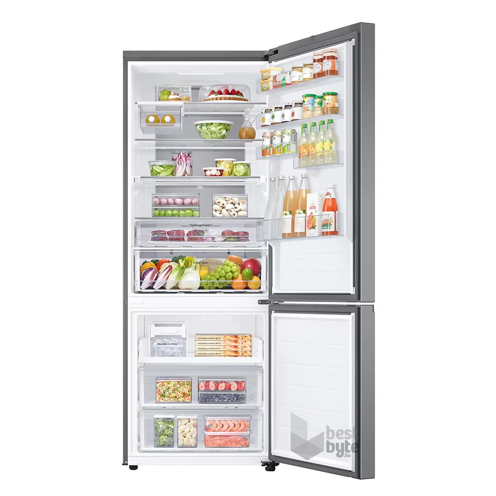 Samsung RB53DG706CS9EO inox, alulfagyasztós, Hűtő:370L, Fagyasztó:168L, No frost hűtőszekrény