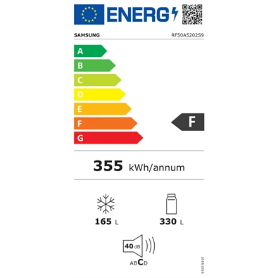 Samsung RF50A5202S9/EO francia ajtós alulfagyasztós hűtőszekrény
