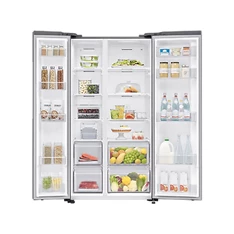 Samsung RS62DG5003S9EO inox, Side-by-Side, Hűtő:418L, Fagyasztó:237L, hűtőszekrény