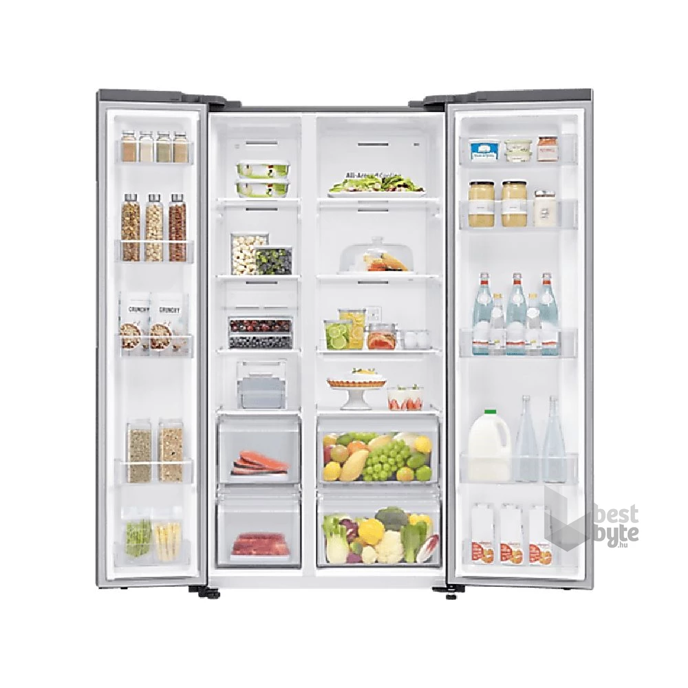 Samsung RS62DG5003S9EO inox, Side-by-Side, Hűtő:418L, Fagyasztó:237L, hűtőszekrény