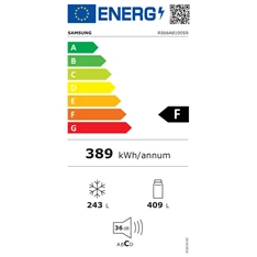 Samsung RS66A8100S9/EF inox Side-by-Side hűtőszekrény (Használt - A)