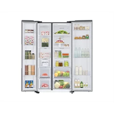 Samsung RS66A8100S9/EF ezüst, Side-by-Side, Hűtő:409L, Fagyasztó:243L, Twin Cooling Plus hűtőszekrény