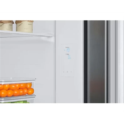 Samsung RS66A8100S9/EF ezüst, Side-by-Side, Hűtő:409L, Fagyasztó:243L, Twin Cooling Plus hűtőszekrény