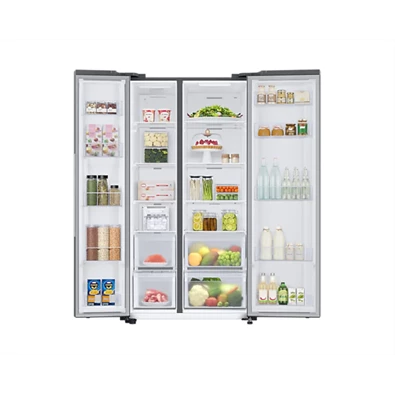 Samsung RS66A8100S9/EF ezüst, Side-by-Side, Hűtő:409L, Fagyasztó:243L, Twin Cooling Plus hűtőszekrény
