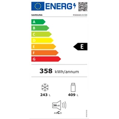 Samsung RS66A8101S9/EF side-by-side hűtőszekrény