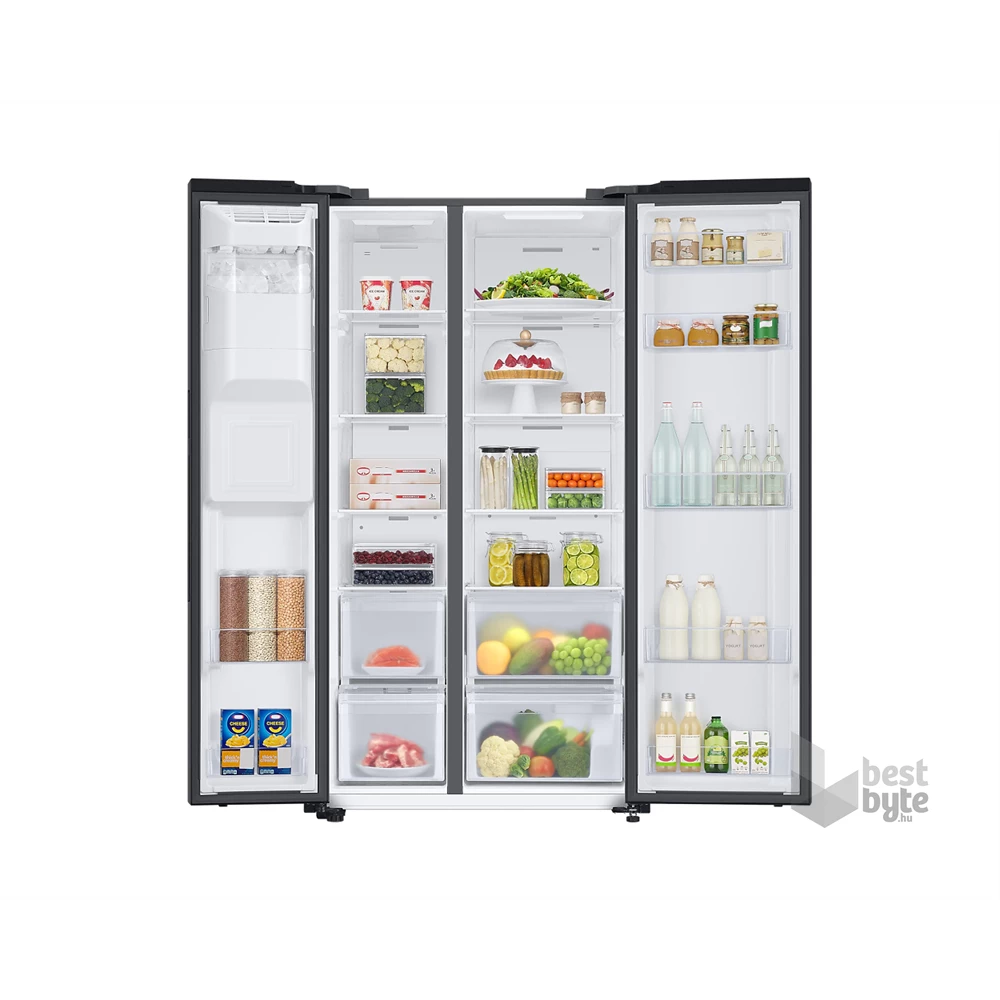 Samsung RS67A8811B1/EF fekete, Side-by-Side, Hűtő:409L, Fagyasztó:225L, Twin Cooling Plus hűtőszekrény