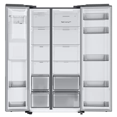 Samsung RS68A8821S9/EF ezüst, Side-by-Side, Hűtő:409L, Fagyasztó:225L, Twin Cooling Plus hűtőszekrény