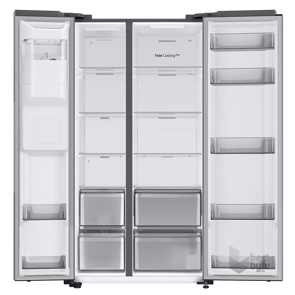 Samsung RS68A8821S9/EF ezüst, Side-by-Side, Hűtő:409L, Fagyasztó:225L, Twin Cooling Plus hűtőszekrény