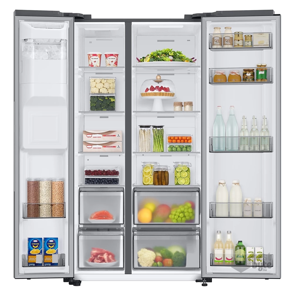 Samsung RS68A8821S9/EF ezüst, Side-by-Side, Hűtő:409L, Fagyasztó:225L, Twin Cooling Plus hűtőszekrény