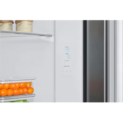 Samsung RS68A8821S9/EF ezüst, Side-by-Side, Hűtő:409L, Fagyasztó:225L, Twin Cooling Plus hűtőszekrény