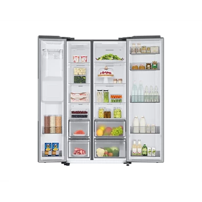 Samsung RS68A8821S9/EF ezüst, Side-by-Side, Hűtő:409L, Fagyasztó:225L, Twin Cooling Plus hűtőszekrény
