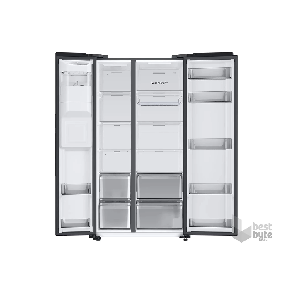 Samsung RS68A8831B1/EF fekete, Side-by-Side, Hűtő:409L, Fagyasztó:225L, Twin Cooling Plus hűtőszekrény