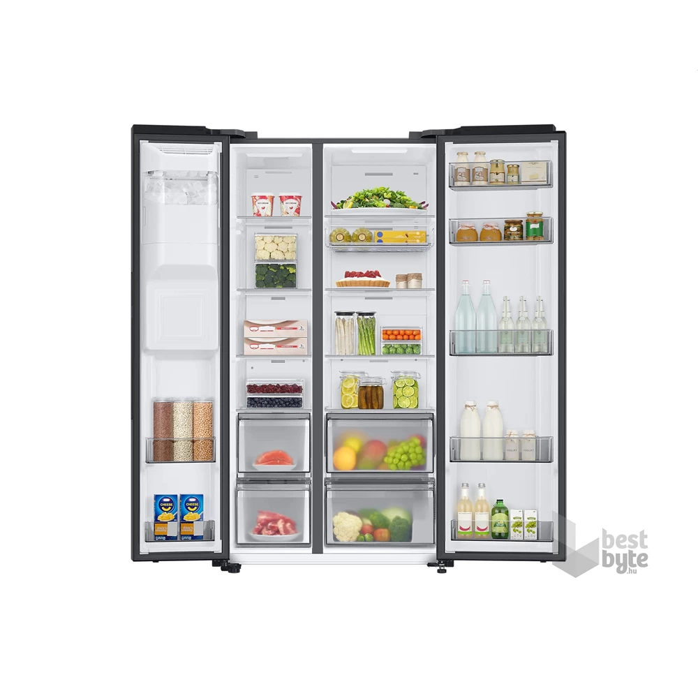 Samsung RS68A8831B1/EF fekete, Side-by-Side, Hűtő:409L, Fagyasztó:225L, Twin Cooling Plus hűtőszekrény