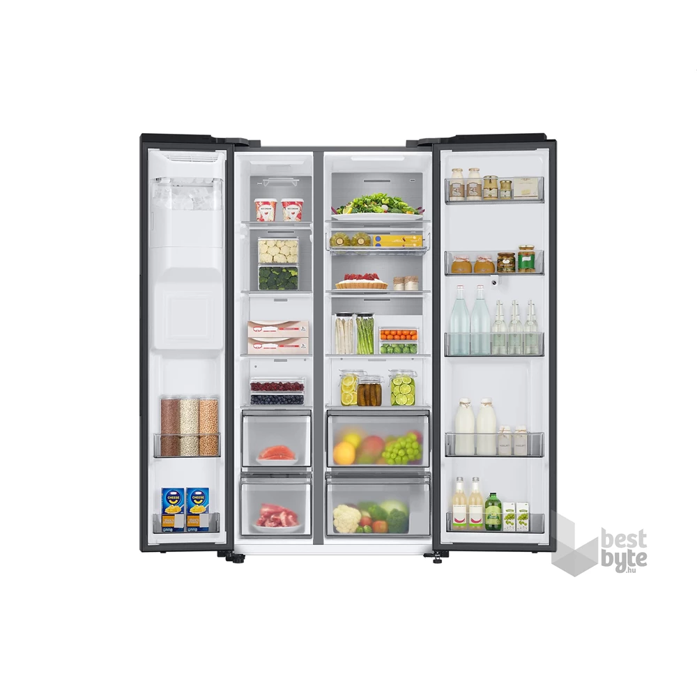 Samsung RS6HA8891B1/EF fekete, Side-by-Side, Hűtő:389L, Fagyasztó:225L, hűtőszekrény