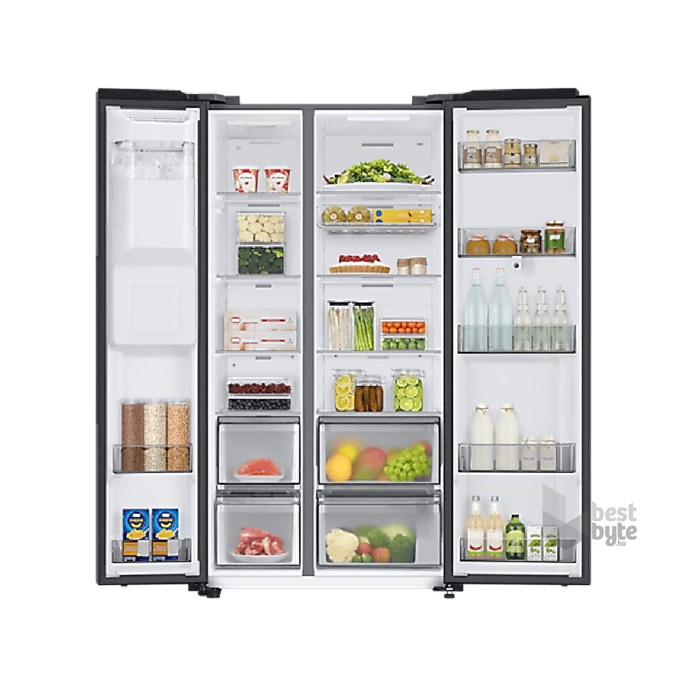 Samsung RS6HDG883EB1EF fekete, Side-by-Side, Hűtő:389L, Fagyasztó:225L, hűtőszekrény
