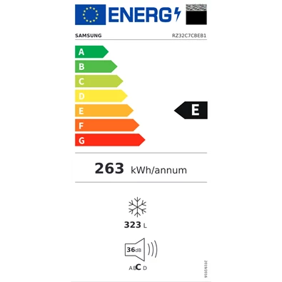 Samsung RZ32C7CBEB1/EF fekete egyajtós fagyasztószekrény